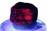 Highly Fluorescent Ruby Crystal - India #244114-1